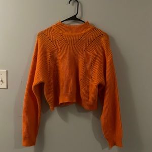 Orange crop top from shien size small